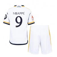 Real Madrid Kylian Mbappe #9 Replica Home Minikit 2023-24 Short Sleeve (+ pants)